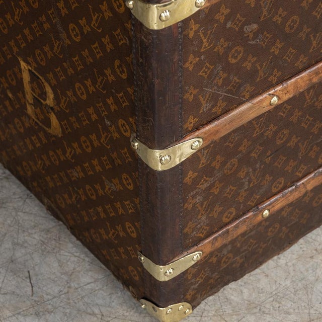 20th Century Malle Haute Trunk in Monogram Canvas from Louis Vuitton, France, 1910 For Sale - Image 10 of 18