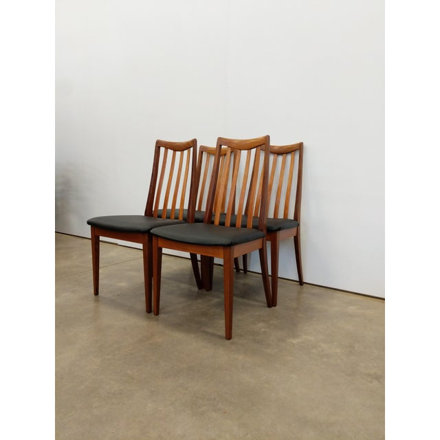 1960s Set of 4 Vintage Mid Century Modern Dining Chairs by G Plan For Sale - Image 5 of 9