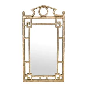 Chinoiserie Style Faux Bamboo Mirror