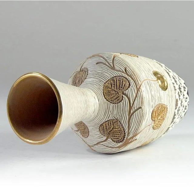Mid-Century Modern Italian Struffitto Vase from Fratelli Fanciullacci, 1960s For Sale - Image 3 of 8