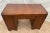 1930s Art Deco Desk Waterfall Top Seven Dovetail Brass Drawers Walnut Finished Back For Sale In Palm Springs - Image 6 of 18