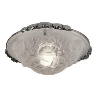 1930s French Art Deco Flush Mount by Degue & Hubens France - 5 Available For Sale