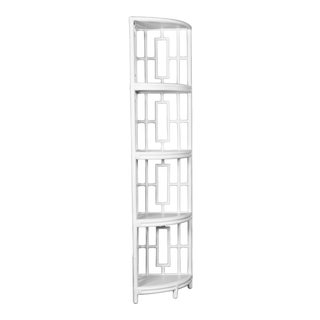 Trinity Corner Etagere - White For Sale
