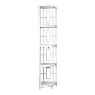 Trinity Corner Etagere - White For Sale