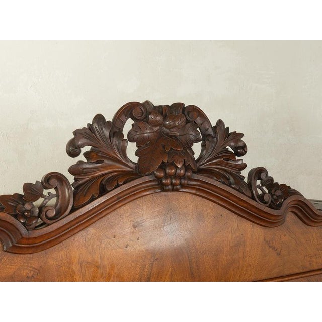 Antique Two-Door Cabinet with Carvings For Sale - Image 7 of 8