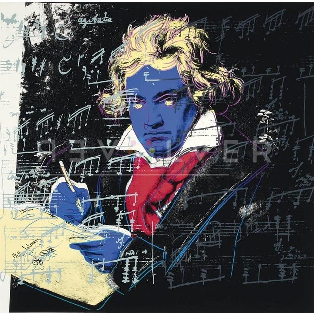 Andy warhol (sunday b. Morning), beethoven 390, silkscreen print silkscreen print from photo negatives of original factory...