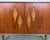 Mid Century Modern Walnut, Cane & Brass Credenza / Media Stereo Cabinet Restored For Sale - Image 11 of 12