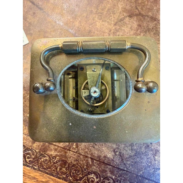 Late 19th Century French Late 19th Century Carriage Clock, Brass Case, Circa 1890 For Sale - Image 5 of 18