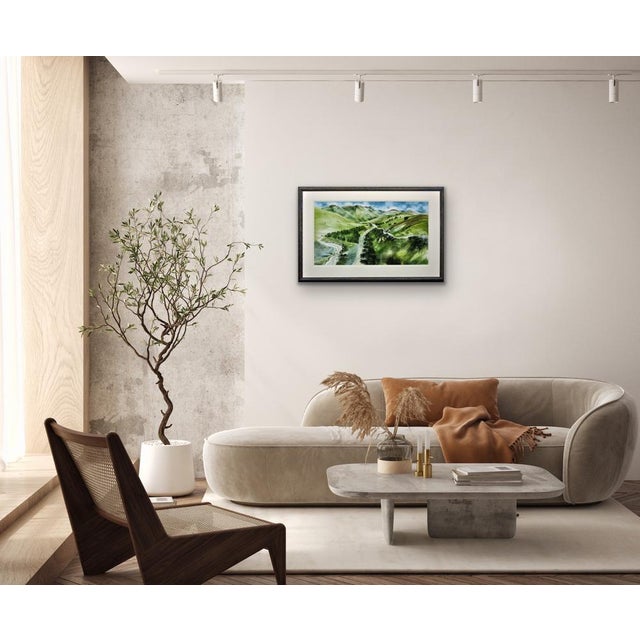 Ronald Maddox, Landscape Pattern, Glen Lyon, Scotland, 1980, Watercolor For Sale - Image 14 of 18