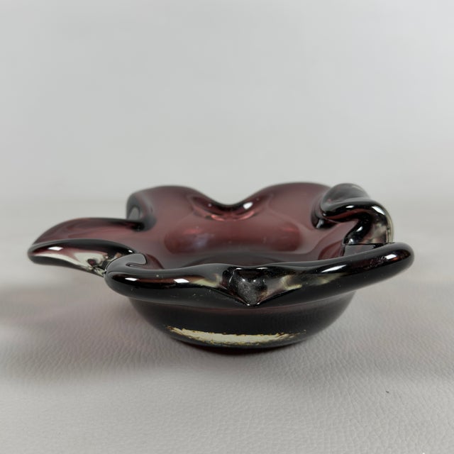 Modern Modernist Bordeaux Murano Glass Centerpiece, 1970s For Sale - Image 3 of 10
