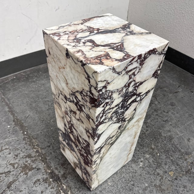 Audo Copenhagen Plinth Marble Pedestal For Sale - Image 9 of 12
