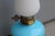 Blue Murano Glass Table Lamp from Seguso, 1950s For Sale - Image 7 of 8