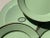 MacKenzie-Childs Sage Green Enamel 12” Charger Plate, Handmade For Sale - Image 12 of 18