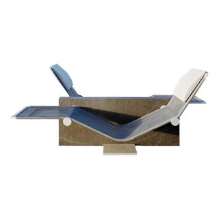 Vis À Vis Double Chaise Lounge by Kreoo Design For Sale