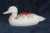 Late 20th Century Fenton Satin Glass Hand Painted Poinsettia Duck Christmas For Sale - Image 5 of 13