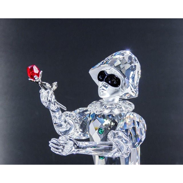 Swarovski crystal sculpture harlequin, masquerade. Austria, 2001 origin austria period 2001 brand swarovski model...