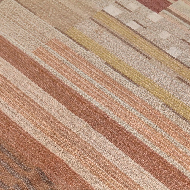 Finnish Flat-Weave Carpet by Laila Karttunen for Kiikan Mattokutomo, 1930s For Sale - Image 12 of 13