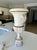 Single Italian Tall Alabaster and Brass Urn Handles Table Lamp For Sale - Image 10 of 18