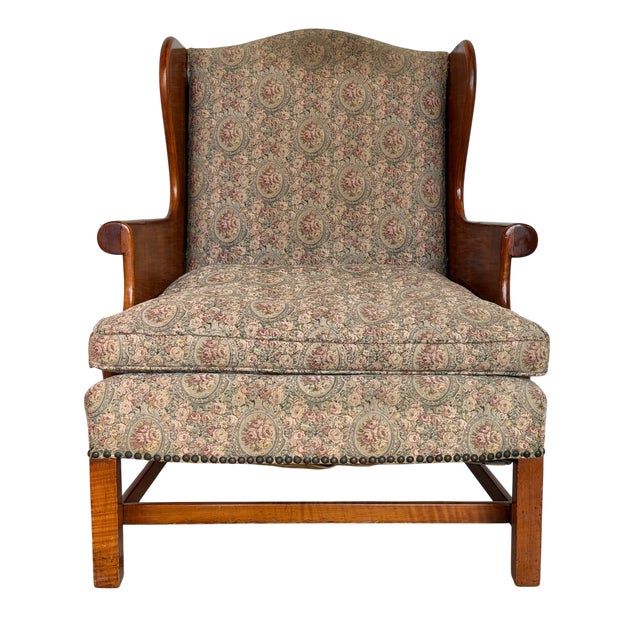 20th Century Attrib. Early Stickley "Connecticut Valley" Wingback Chair For Sale - Image 9 of 9