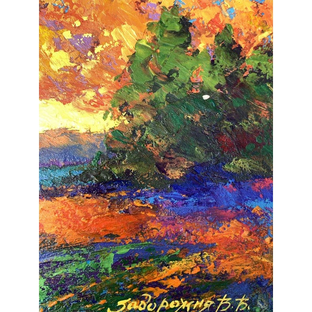 Oil Painting Windy Evening v. Zadorozhnya For Sale - Image 10 of 12