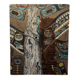 1959 Oil on Canvas Painting “The Tlingit Lincoln" by Andrew William Vachon s.j.