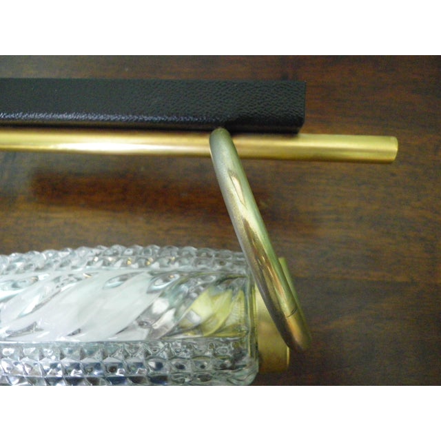 Vintage Cut Glass Wall Sconces, 1960s, Set of 2 For Sale - Image 10 of 13