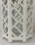 Modern Modern White Wood Octagonal Fretwork Side Table For Sale - Image 3 of 5