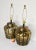 Mid Century Gold Ceramic Large Vase Lamps - a Pair For Sale - Image 9 of 11