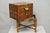 Late 20th Century Furniture Classics LTD Chinese Teak & Bamboo Campaign Chest Side Table on Stand For Sale - Image 17 of 18