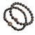 Modern Men's Black Onyx Stone Beaded Powerful Lion & King Charms Bracelet Set For Sale - Image 3 of 7