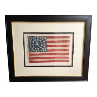 Antique 1889 42 Star Flag, Rare Star Arrangement For Sale