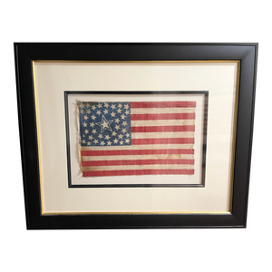 Antique 1889 42 Star Flag, Rare Star Arrangement