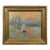 Late 20th Century Impression Sunrise Soleil Levant Boat Seascape Oil Painting After Claude Monet For Sale