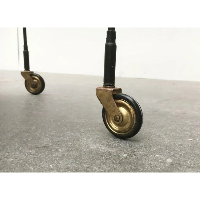 Mid-Century Modern Minimalist Perforated Metal Bar Serving Cart, 1960s For Sale - Image 16 of 18