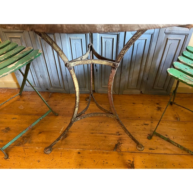 Brown Bistro Table Side Table French, 1890s For Sale - Image 8 of 15