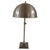 Silver Vintage Nickle Plated Adjustable Table Lamp with Hardwired Integral Helmet Shade For Sale - Image 8 of 17