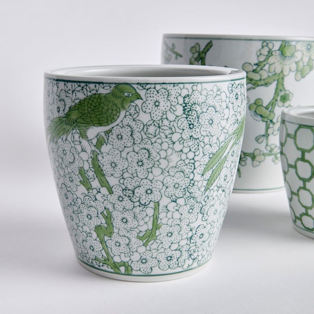 Chinoiserie Imperial Flower Pots, Set Of 3 For Sale - Image 3 of 6