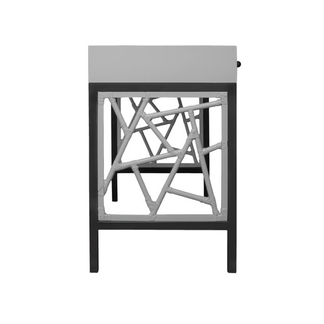 Not Yet Made - Made To Order Tiffany Writing Desk - Light Gray For Sale - Image 5 of 9