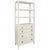 Contemporary Matthew Izzo Home Brooke Antique White Lacquer Four Drawer Etagere For Sale - Image 3 of 9