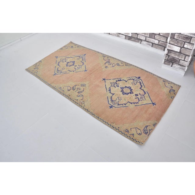 1960s Anatolian Custom Handmade Peach Orange Carpet For Sale In Phoenix - Image 6 of 11