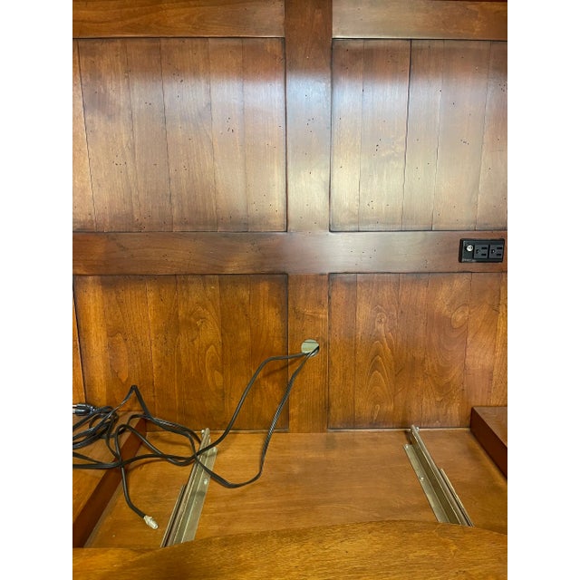 Chaddock Furniture French Country Style Entertainment Armoire With Pocket Doors and Storage Drawers. For Sale In Buffalo - Image 6 of 7