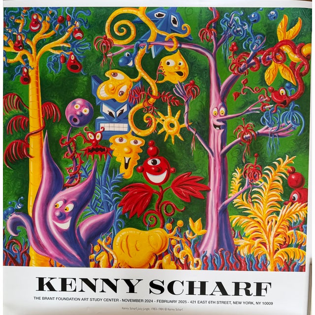 Juicy Jungle Exhibition Poster from Kenny Scharf, 1984 For Sale - Image 9 of 9