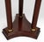 Wood Vintage the Bombay Company Traditional Gold Brass Accent Green Marble Top Mahogany Plant Stand Pedestal For Sale - Image 7 of 10