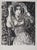 Leopoldo Presas, Young Woman in a Straw Hat, Lithograph For Sale