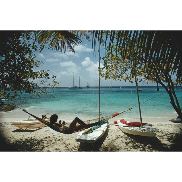 Slim Aarons 'Mustique' Contemporary Archival Color Photograph Print From the Original Negative by Getty - 16x20 For Sale - Image 4 of 4