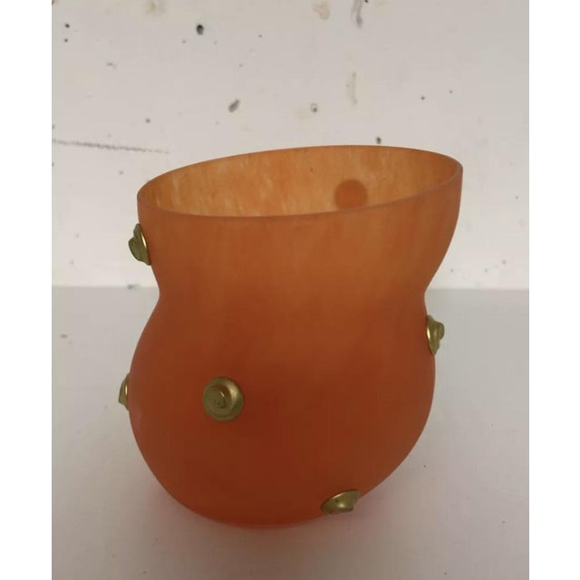 Postmodern Small Glass Vase by Garouste & Bonetti for Nina Ricci, 1990s For Sale - Image 3 of 7