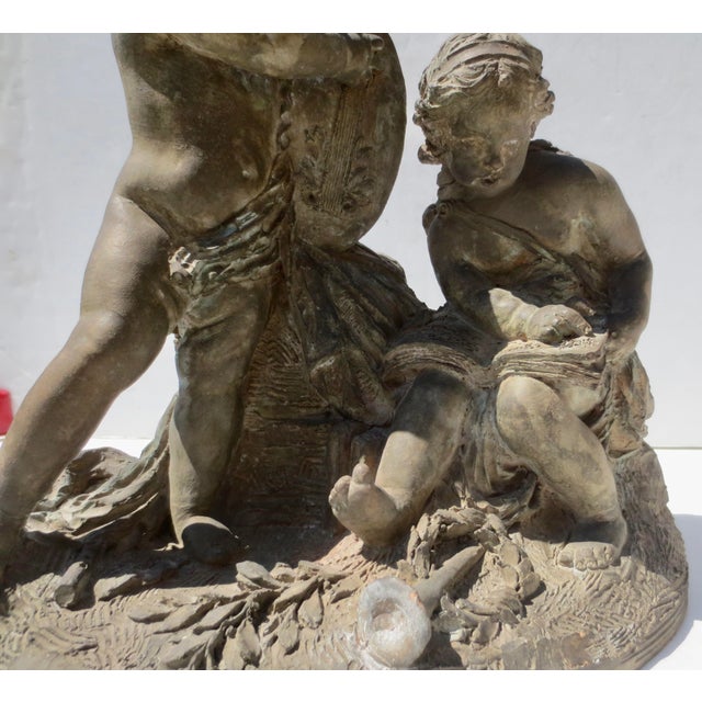 Terra Cotta Allogory Fernand Cian Paris Circa 1930s For Sale - Image 12 of 17