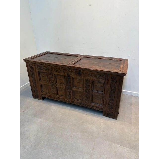19th Century Oak Chest For Sale - Image 12 of 17