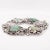 Vintage Signed Art Deco Chinese Sterling Silver & Jadeite Bracelet For Sale - Image 9 of 12