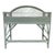 Mid 20th Century Vintage Woven Rattan Desk For Sale - Image 5 of 11